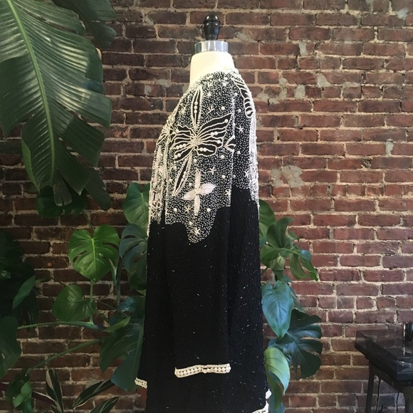 Sparkly, beaded, clasp sweater. - Picture 2 of 8